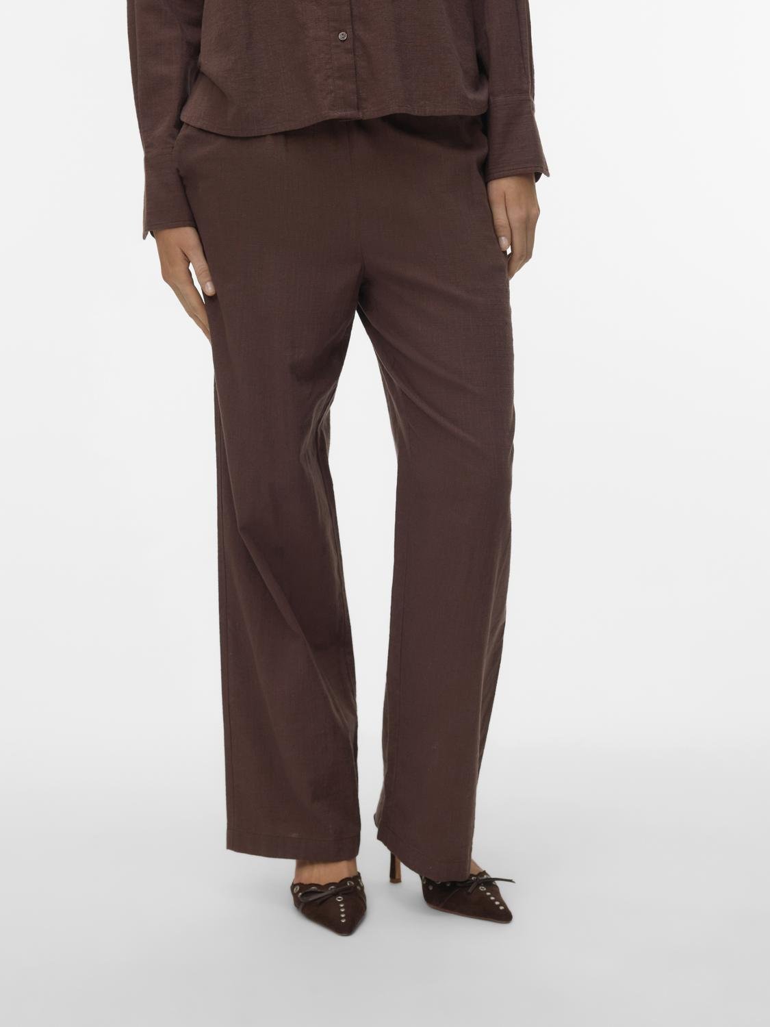 VMCAIA Trousers - Chocolate Martini - VERO MODA & VILA Bergvik